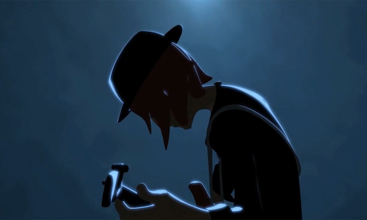 2D Rock Star Cartoon Illustration