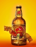 3D Liquids Cuca Lager Bottle Product Illustration