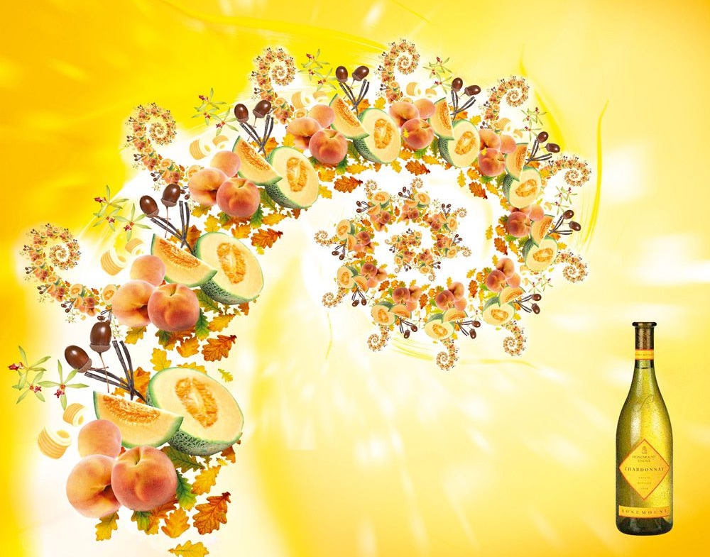 3D Liquids Rosemount Fruit Wine Bottle Advertising Animation