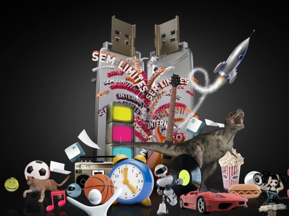 3D Toys and Gifts Advertsing Illustration