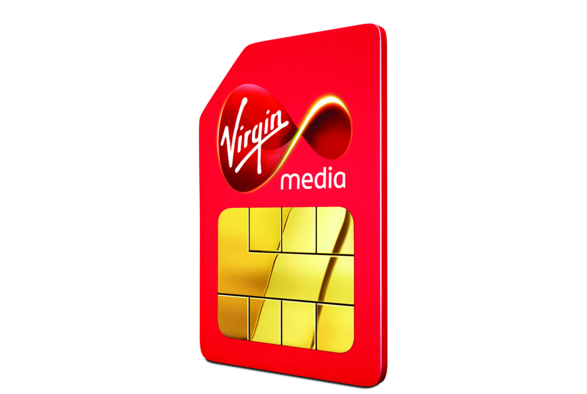 3D Virgin Sim Card Product Advertising Illustration