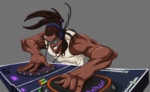 2D DJ Afro Character Illustration Profile