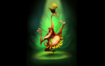2D Dancing Orangutan Character Illustration