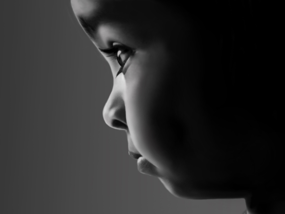 2D Baby Black and White Pencil Illustration