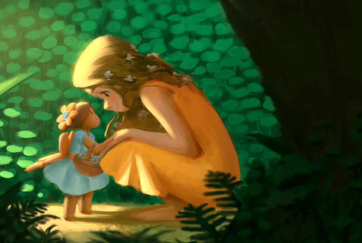 2D Fairy Character Illustration