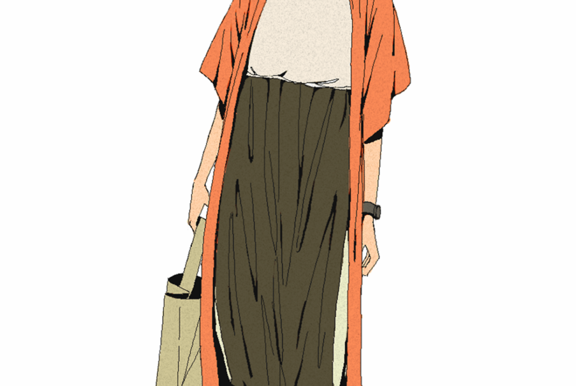 2D Fashion Design Character Illustration