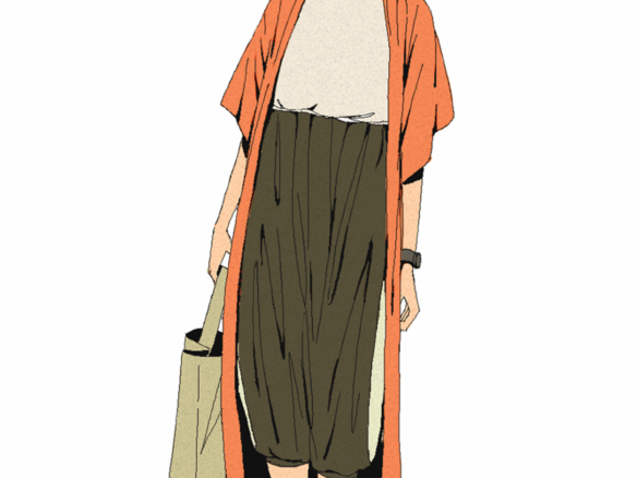 2D Fashion Design Character Illustration