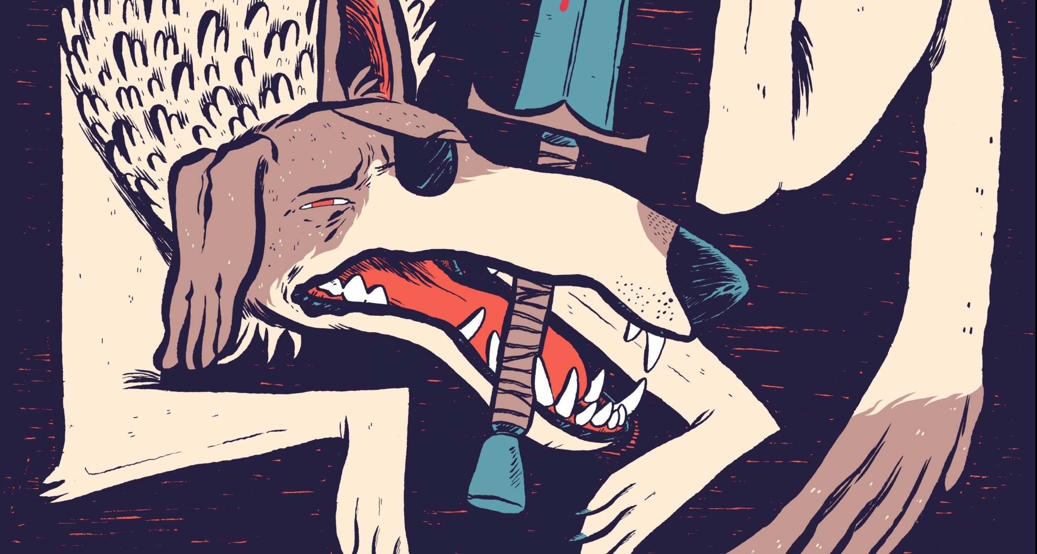 2D Pirate Dog Character Illustration