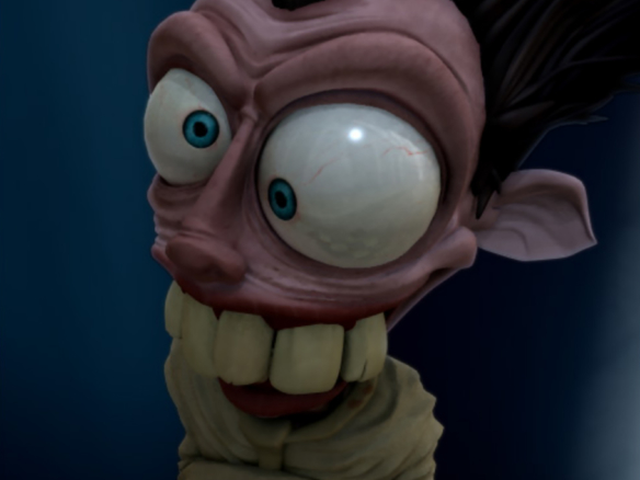 3D Crazy Man Character Illustration