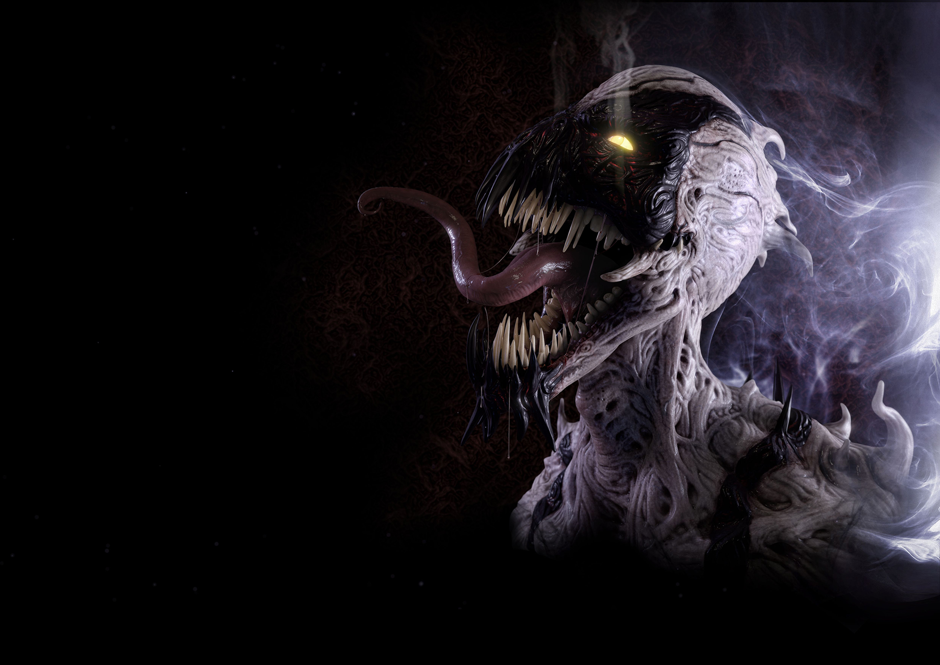 3D Marvel Anti Venom Character Illustration