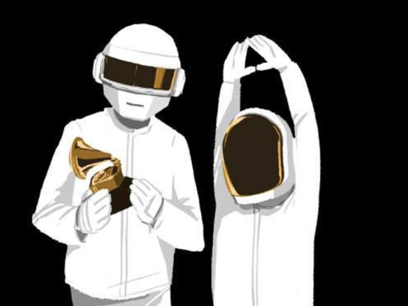 2D Daft Punk Retro Digital illustration