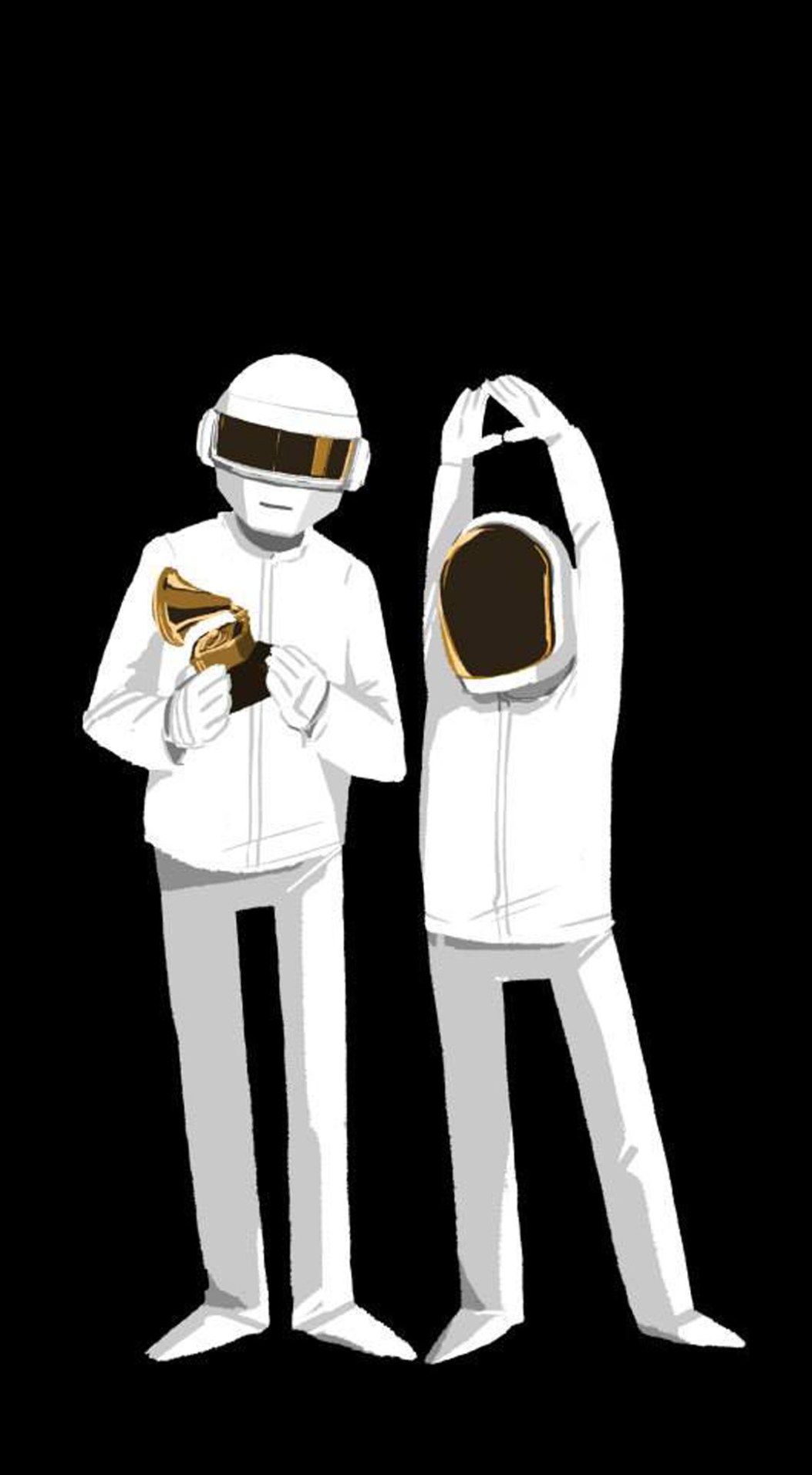 2D Daft Punk Retro Digital illustration