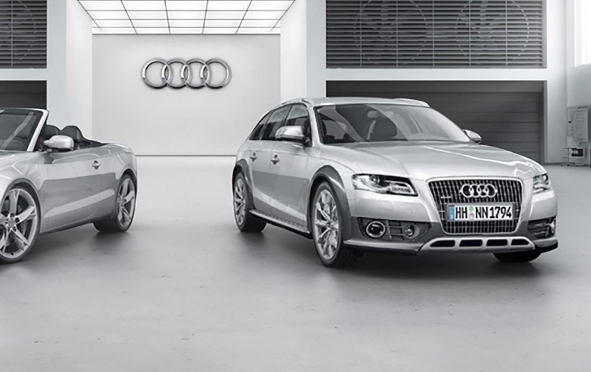 3D Audi Showcase Automotive Illustration Thumbnail