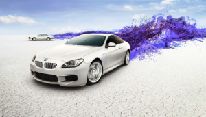 3D BMW M6 Car Explosion Illustration Thumbnail