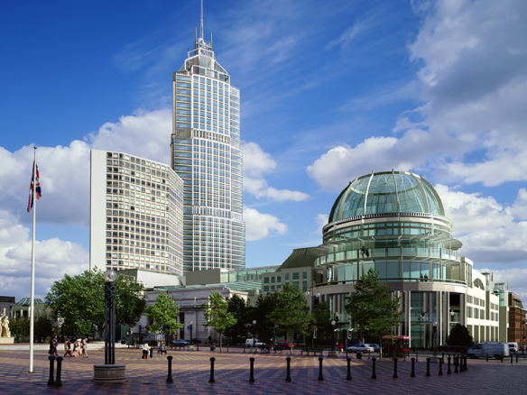 3D Birmingham Town Centre Architecture Illustration Thumbnail