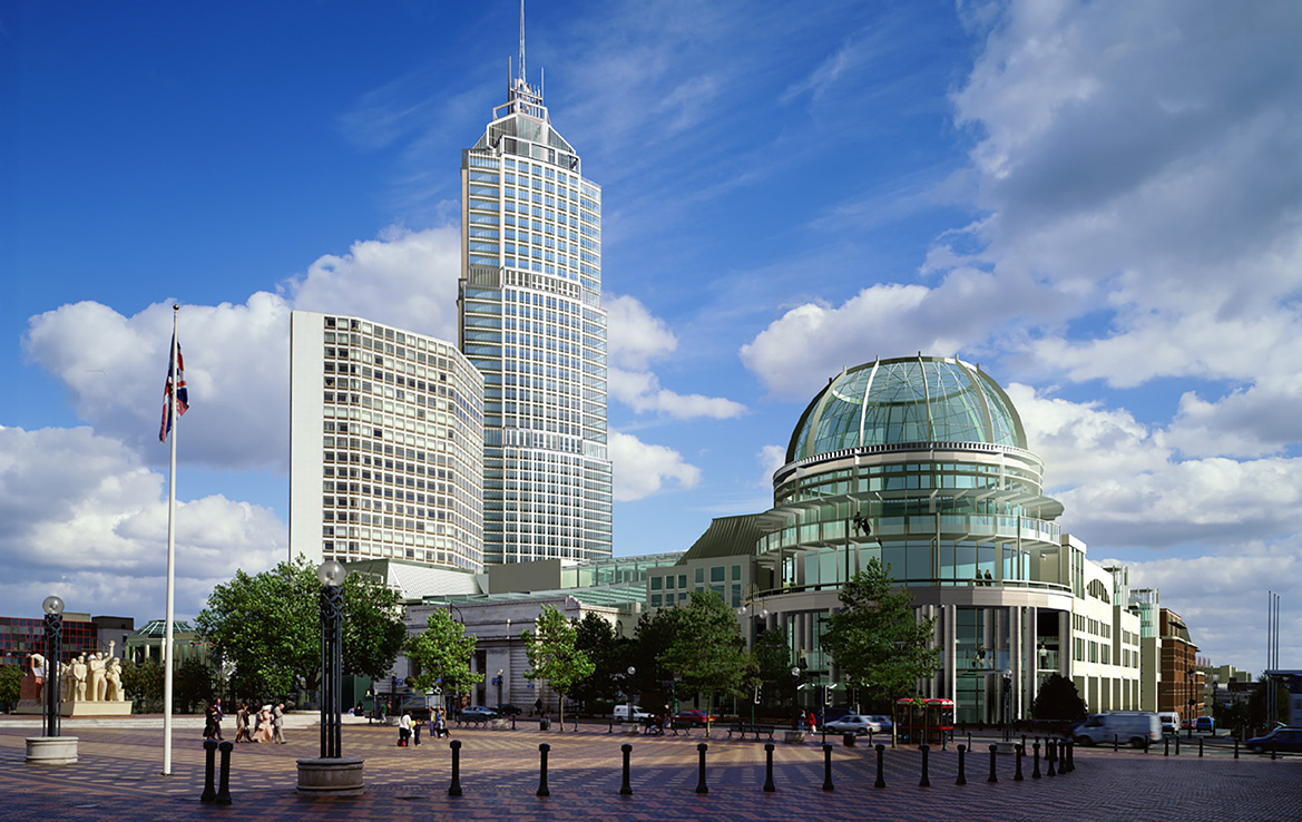 3D Birmingham Town Centre Architecture Illustration Thumbnail