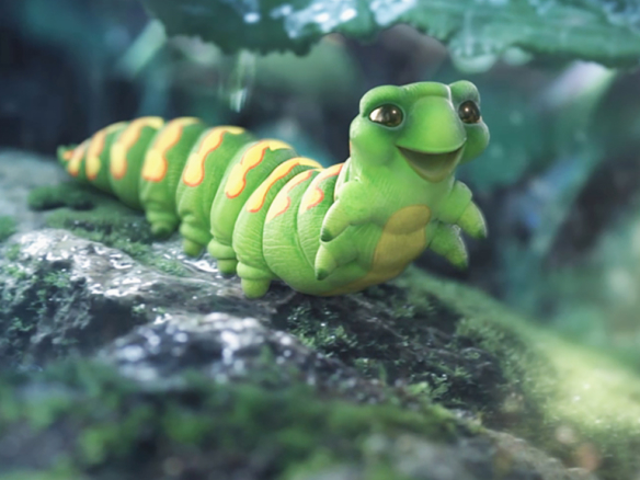 3D Catterpillar Character Illustration Thumbnail