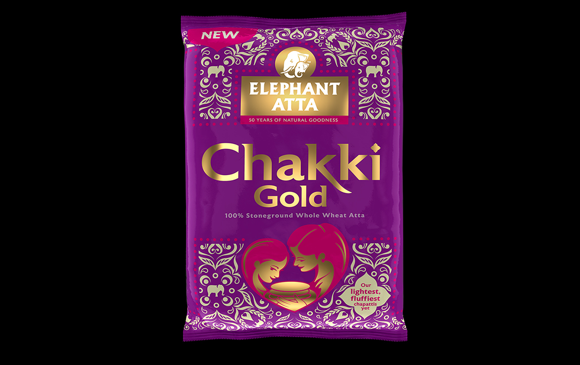 3D Chakki Gold Packaging Illustration Thumbnail