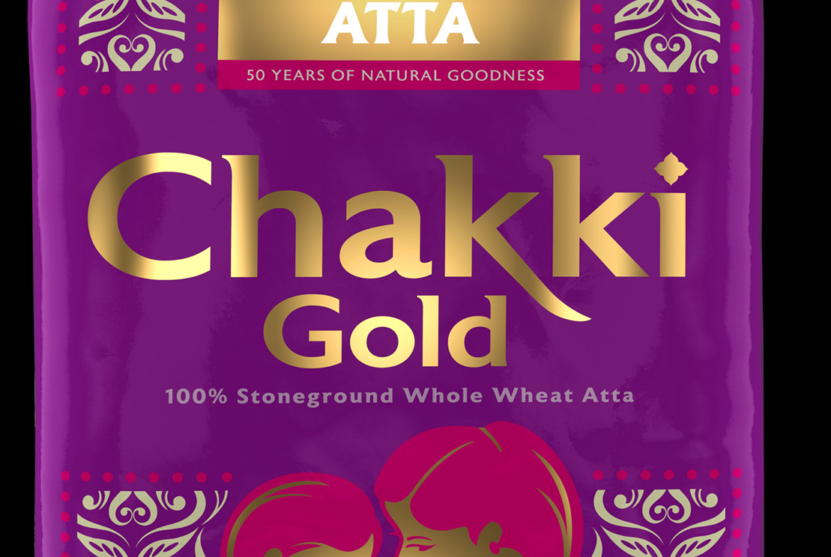 3D Chakki gold Packaging Illustration
