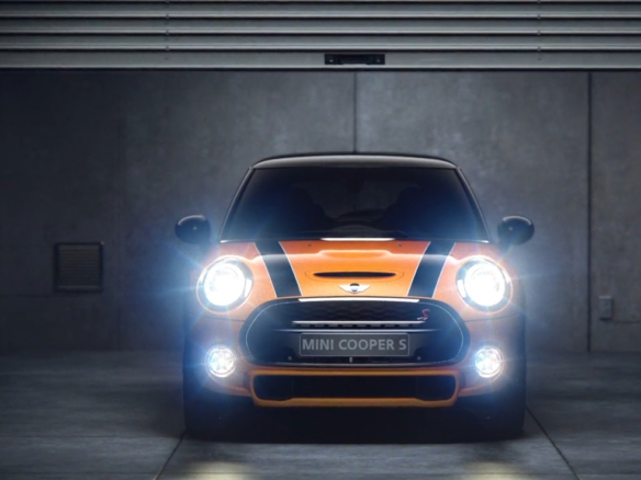 3D Cinematic City Mini Cooper Automotive Animation Thumbnail