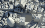 3D City of London Greyscale Illustration Thumbnail