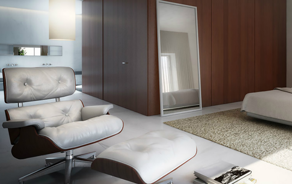 3D Contemporary Bedroom Interior Illustration Thumbnail