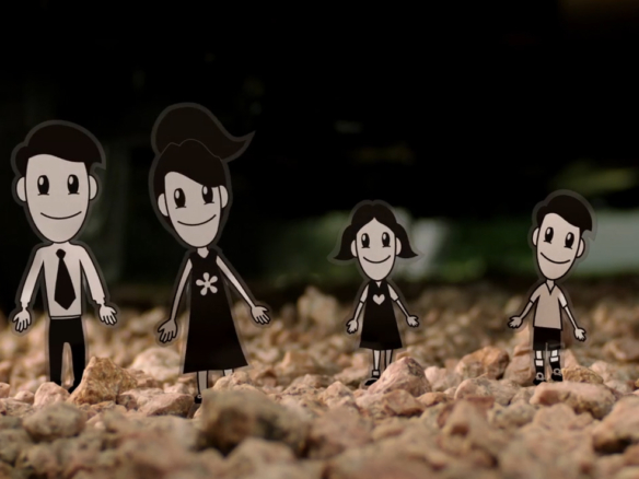 3D Fiat Sticker Family Automotive Animation Thumbnail