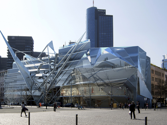 3D Frankfurt Modern Architecture Illustration Thumbnail