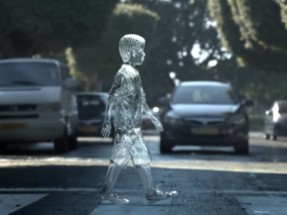 3D Glass Boy Road Safety Advertising Animation Thumbnail