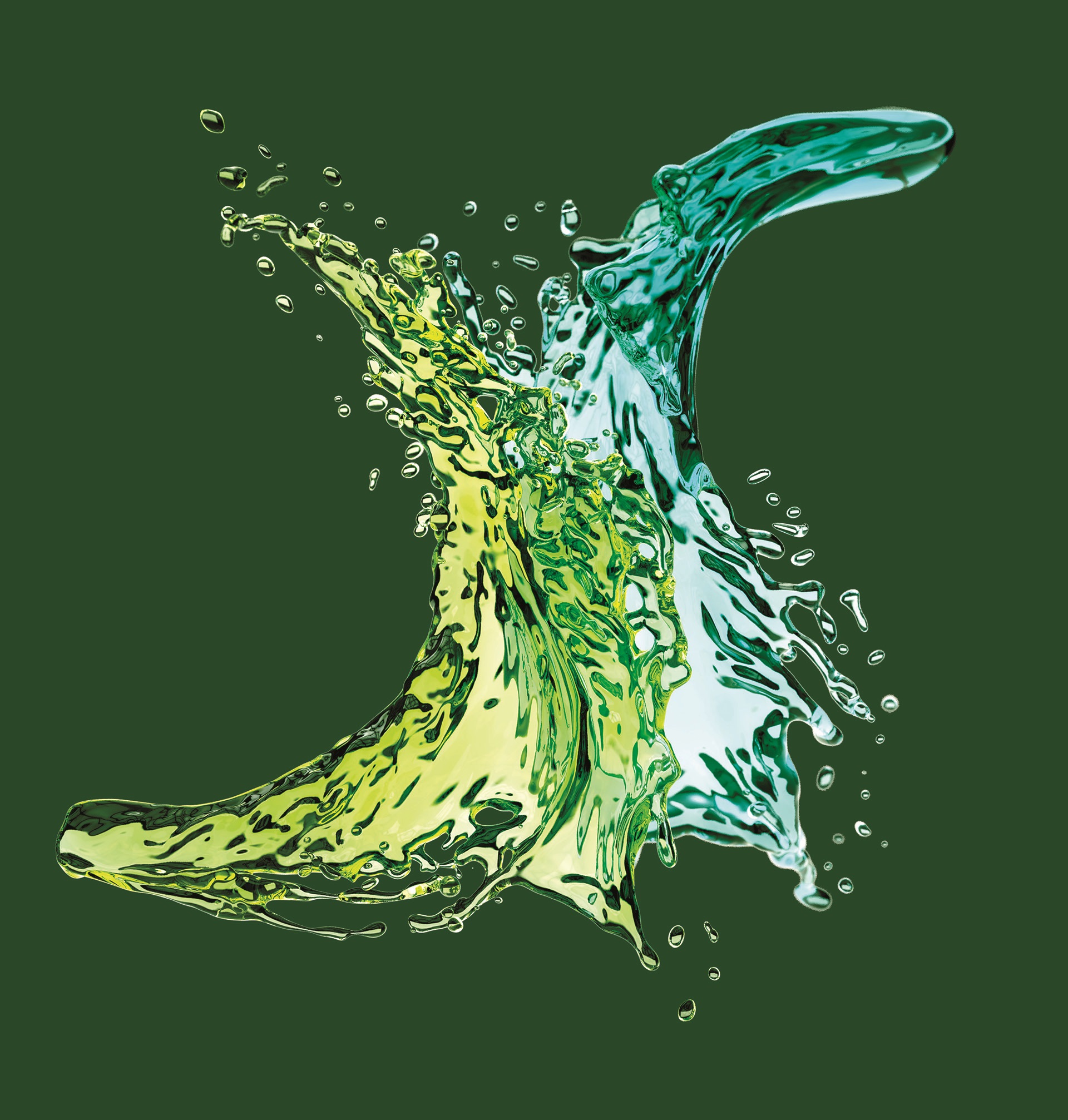 3D Green Liquid Splash CGI Illustration Thumbnail