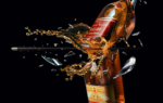 3D Johnny Walker Red Label Bullet Smash Illustration Thumbnail