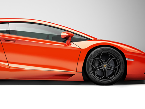 3D Lambogini Aventador Illustration Thumbnail