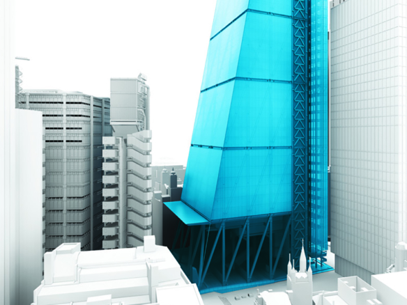 3D Leadenhall Skyscraper Architecture Visualization Illustration Thumbnail