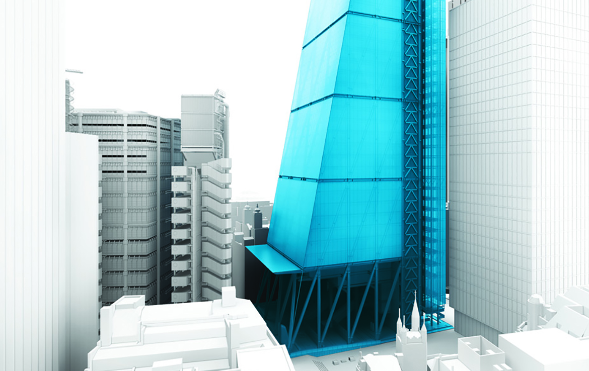 3D Leadenhall Skyscraper Architecture Visualization Illustration Thumbnail