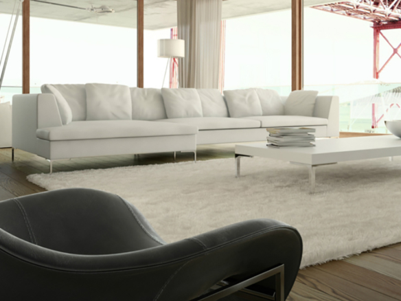 3D Modern Apartment Living Room Interior Illustration Thumbnail