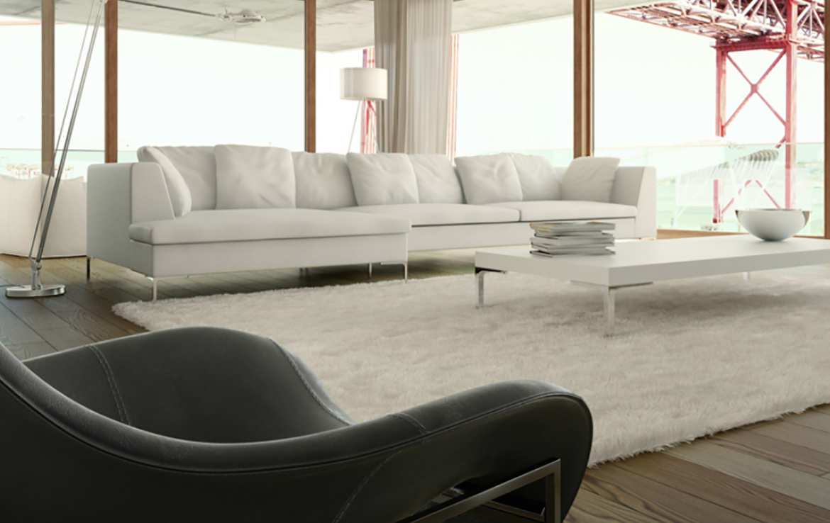 3D Modern Apartment Living Room Interior Illustration Thumbnail