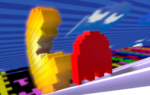 3D Pac-Man Video Game Advertising Illustration Thumbnail