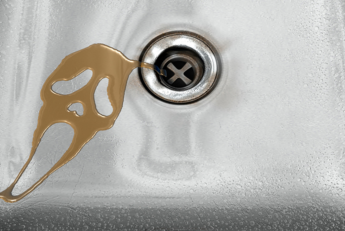 3D Scream Movie Liquid Sink Illustration