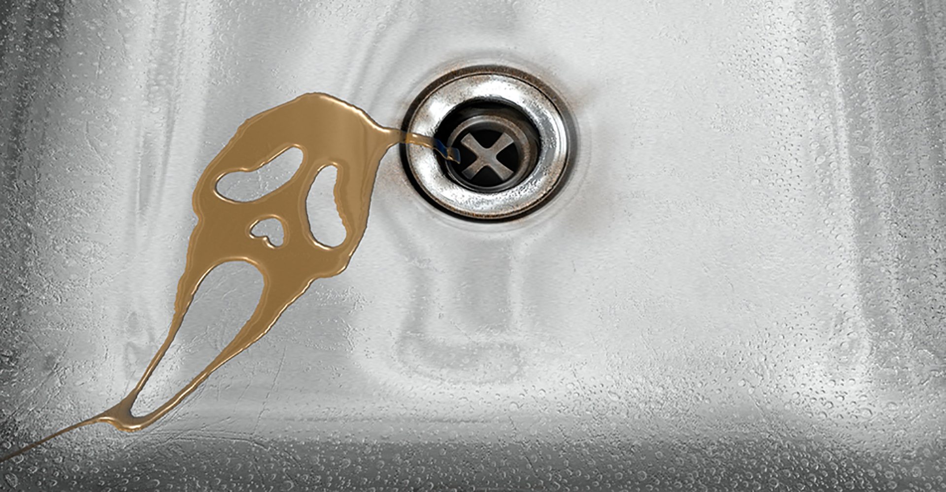 3D Scream Movie Liquid Sink Illustration