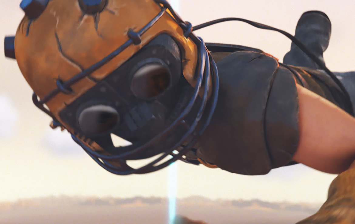 3D Stunt Cyclist Trials Video Game Illustration Thumbnail