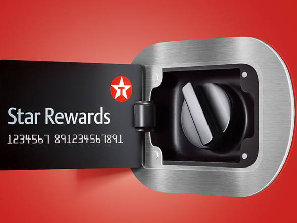 3D Texaco Star Rewards Petrol Cap Illustration Thumbnail