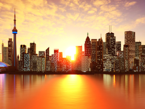 3D Toronto Skyline Illustration