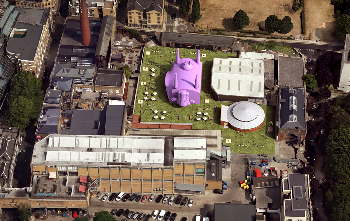 3D Underbelly Upsidedown Cow Illustration Thumbnail