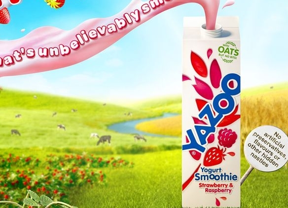 3D Liquid Yazoo Yogurt Bottles Product Illustration Thumbnail