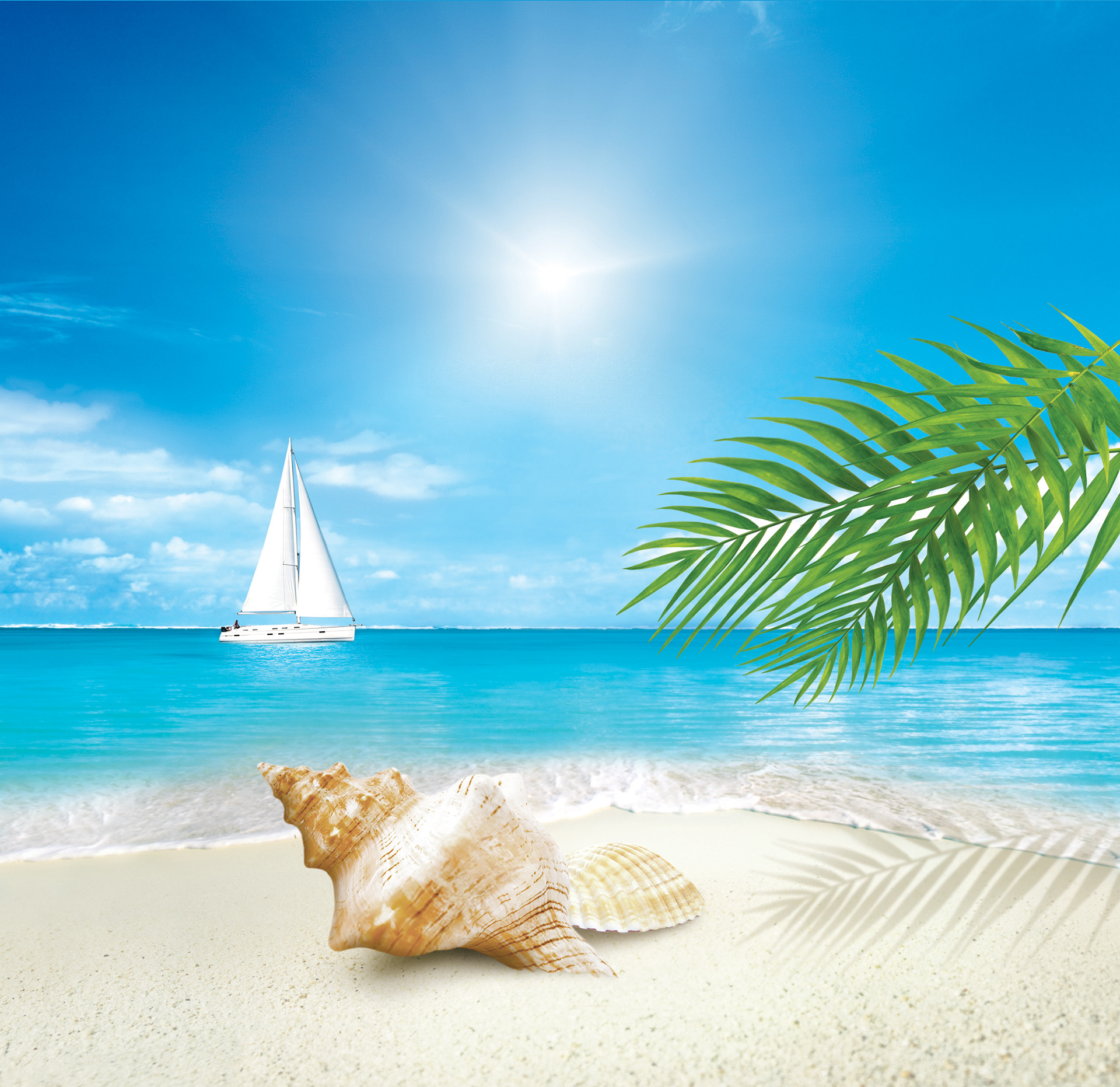 3d render and reotching Caribbean Breeze