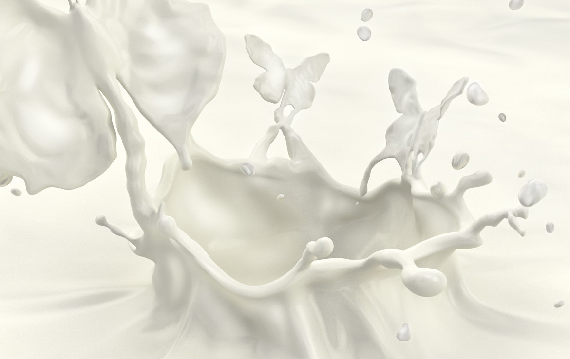 3D Milk liquid Splash Butterfly thumbnail
