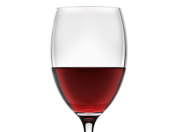 3D Red Wine Liquid in Wine Glass Illustration thumbnail