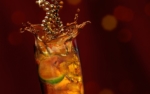 3D liquid southern comfort in tall glass thumbnail