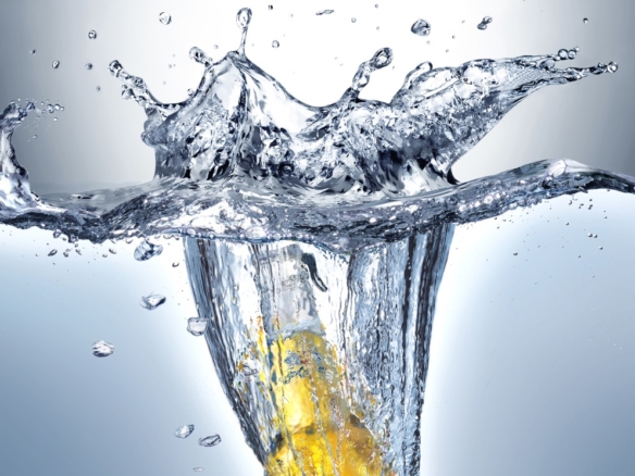 3D liquid splash beer bottle thumbnail