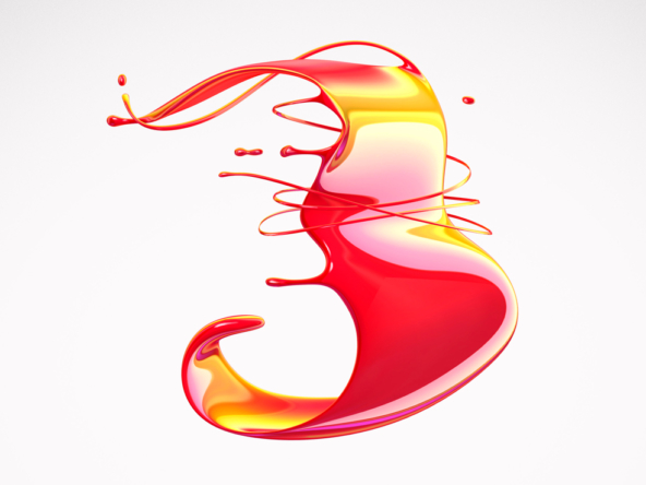3D Liquid Three Illustration - Illustration Agent Website